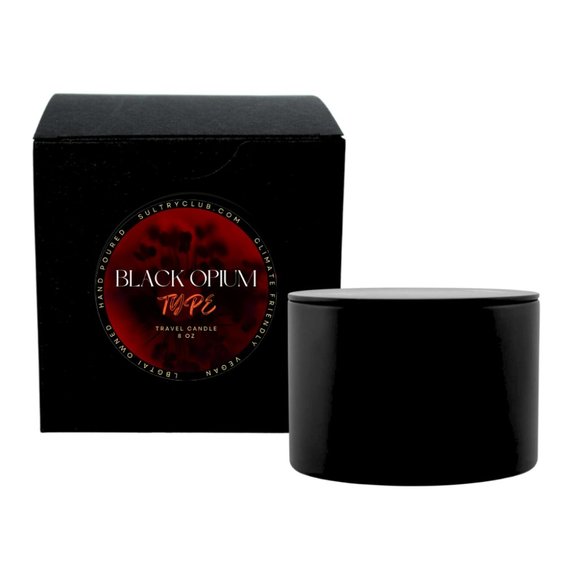 Black Opium Type Travel Candle - Picture 2 of 2
